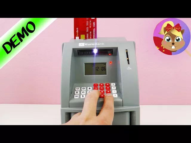 无敌人气 自动取款机存钱罐 哇,居然还能刷卡?